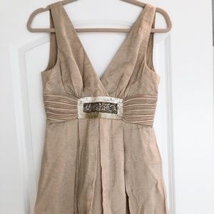 BCBG Max Azria Gold Cocktail Dress